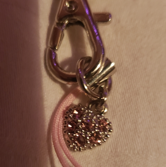 VINTAGE Breast Cancer Purse Holder Pink Rhinestone - Picture 8 of 9